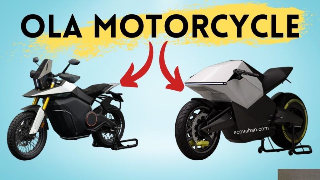 Electric bike Ola Electric Motorcycle Prototypes unveiled